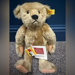 Vintage Steiff Mohair Bear approx 13” 1904 Replica 0155/32